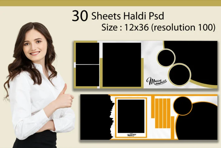 30 Sheet 12X36 Haldi PSD