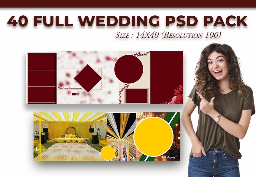 40 Sheet 14X40 Full Wedding Package