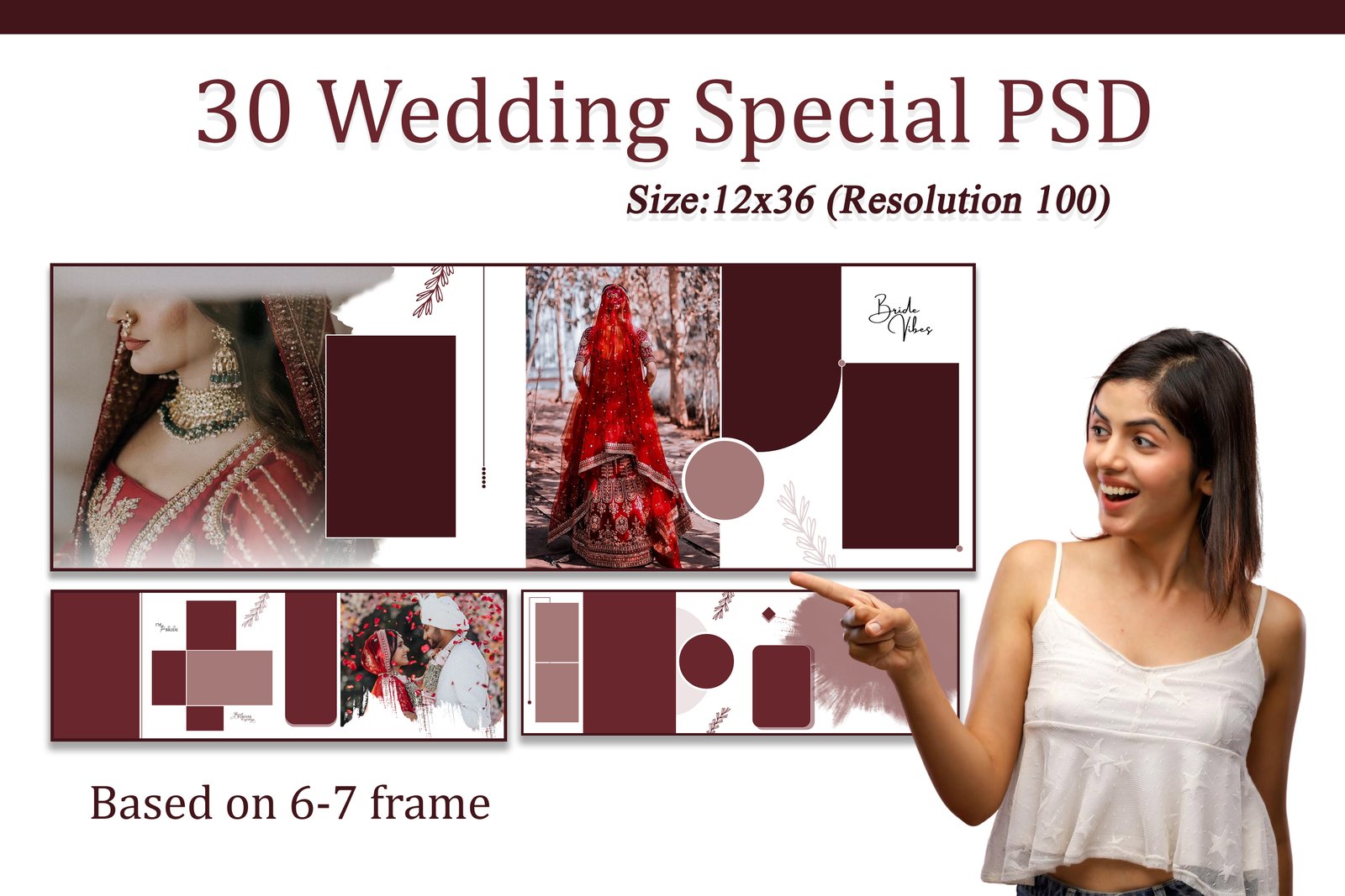 30 Sheet 12X36 Wedding Special PSD