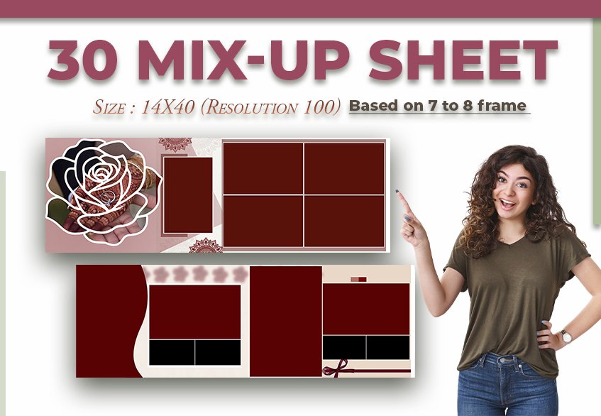 30 Sheet 14X40 Mix Wedding Sheet