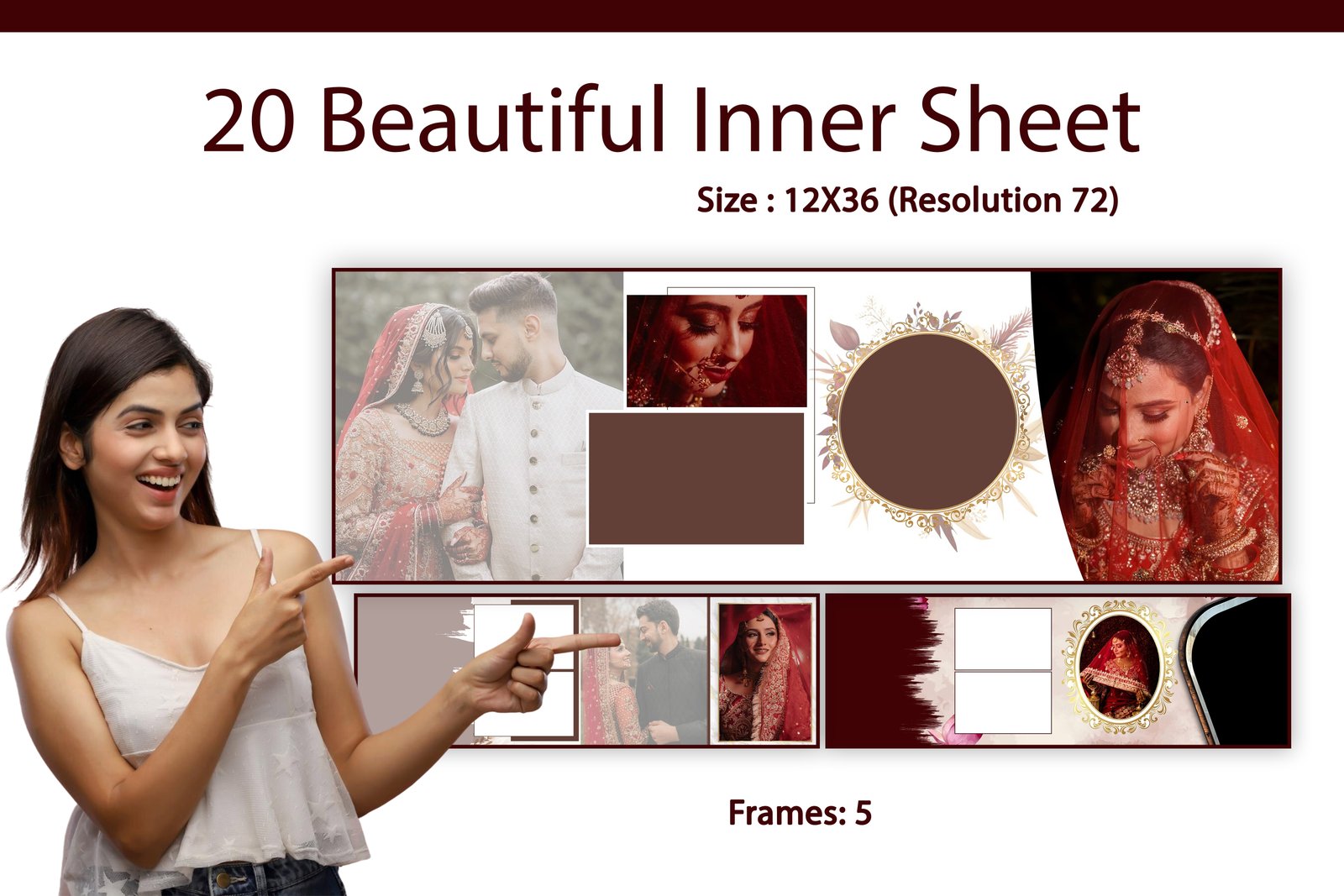 20 Beautiful Inner Sheet PSD 12X36